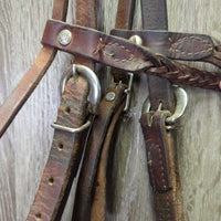 Headstall, Rubber Covered Bike Chain Mechanical Hackmore *gc, clean, stains, stiff?cracking rubber, older, rubs, sticker?residue
