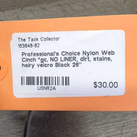 Nylon Web Cinch *gc, NO LINER, dirt, stains, hairy velcro
