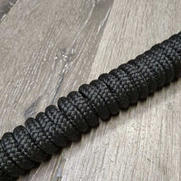 Thin Narrow Nylon Horsemanship Rope, leather flapper end *xc/like new

