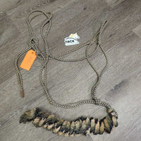 v.Thin Nylon Rope Halter, attached Lead Rope *gc/fair, dirt, stains, v.frayed

