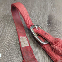 Thick Nylon Halter *fair, frays, dirty, stains, faded, v.torn hole, edge rubs, frays
