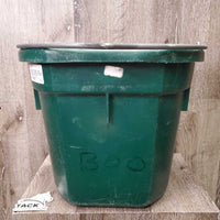 Light Flat Back Plastic Bucket *gc/fair, scrapes, scratches, clean, stains, faded, film, cracked & bent
