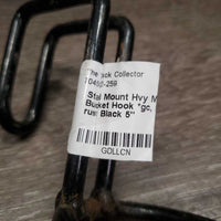 Stall Mount Hvy Metal Water Bucket Hook *gc, rubs, scratches & rust

