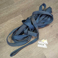 Soft Nylon Web Lunge Line, loop handle, snap loop *gc, dirty, stains, mnr rubs
