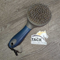 Hard Bristle Mane & Tail Brush, string *gc/fair, hairy, missing & broken bristles, scrapes, stains
