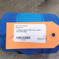 2 Fleece Polos *like new, clean, mnr hair
