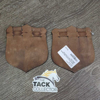 2 Leather Billet Guards *vgc, mnr dents & stains
