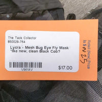 Lycra - Mesh Bug Eye Fly Mask *like new, clean
