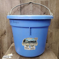 Flat Back Plastic Bucket *gc, dirt, scuffs, faded, residue, scuffs, scrapes, smells
