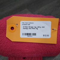 4 Polo Wraps *gc, dirty, mnr clumpy
