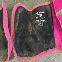 Front & Hind Neoprene Closed Sports Boots. velcro *vgc/gc, dirt, stains, hair
