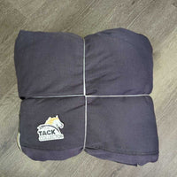 Light?Med Winter Blanket, 2 legs *gc, v.faded, clean, lining film/residue, 0?v.mnr wpf, rubs, snags, hair, older
