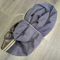 Light?Med Winter Blanket, 2 legs *gc, v.faded, clean, lining film/residue, 0?v.mnr wpf, rubs, snags, hair, older
