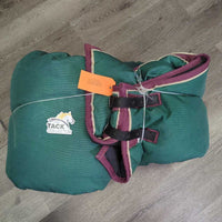 Hvy Winter Blanket, 2 legs, neck "Bars West" *gc, mnr dirt, older, stains, film, loose seam ends, mnr wpf
