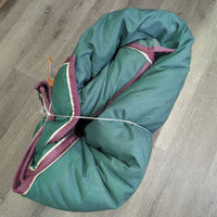 Hvy Winter Blanket, 2 legs, neck "Bars West" *gc, mnr dirt, older, stains, film, loose seam ends, mnr wpf
