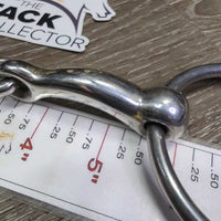 Thin Curved French Link Western Loose Ring, flat center bar *vgc, clean, mnr residue, stains, scuffs & scratches
