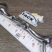 Thin Curved French Link Western Loose Ring, flat center bar *vgc, clean, mnr residue, stains, scuffs & scratches
