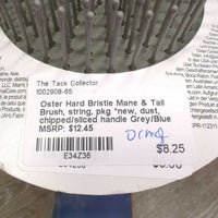 Hard Bristle Mane & Tail Brush, string, pkg *new, dust, chipped/sliced handle
