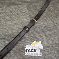 Narrow Adjustable Standing Martingale Strap, brass snap *vgc/gc, clean, mnr dents, scrapes, creases, dirt & rubs, xholes, missing keeper
