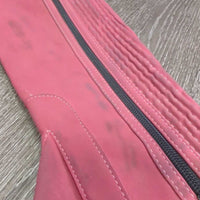 Synthetic Micro Suede Half Chaps *gc, stains, dirt, edge rubs, stretched elastics
