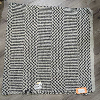 Thick Hvy Woven Western Saddle Pad - Blanket *gc/fair, dingy, snags, torn/frayed edge, frays
