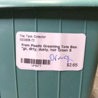 Plastic Grooming Tote Box *gc, dirty, dusty, hair
