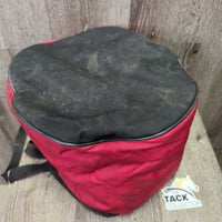Padded Grooming Bag *gc/fair, bent/twisted piping, stains, dirty, threads, v.frayed dividers
