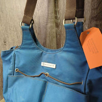Grooming Tote Bag - Purse, handles, zip *vgc/gc, dirt, rubs, residue, stains, edge rubs, stiff inner zip
