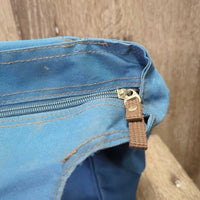 Grooming Tote Bag - Purse, handles, zip *vgc/gc, dirt, rubs, residue, stains, edge rubs, stiff inner zip
