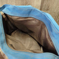 Grooming Tote Bag - Purse, handles, zip *vgc/gc, dirt, rubs, residue, stains, edge rubs, stiff inner zip
