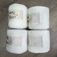4 Fleece Polos, bag *gc, clean, clumpy, hairy, mnr dingy
