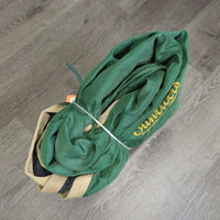 Hvy Nylon Sheet, 2 Legs "Sunriders" *gc, clean & dirt, film, residue, threads, older, rubs, frays
