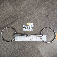 Med Hollow Mouth - Xlg Loose Ring Snaffle Bit *gc, clean, scuffs, chews, scratches, residue, stains
