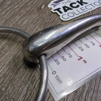 Med Hollow Mouth - Xlg Loose Ring Snaffle Bit *gc, clean, scuffs, chews, scratches, residue, stains
