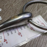 Med Hollow Mouth - Xlg Loose Ring Snaffle Bit *gc, clean, scuffs, chews, scratches, residue, stains
