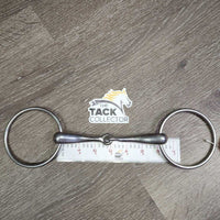 Med Hollow Mouth - Xlg Loose Ring Snaffle Bit *gc, clean, scuffs, chews, scratches, residue, stains
