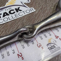 Med hollow Mouth Loose Ring Snaffle Bit *gc/fair, dirty, stains, residue, rubs, scratches, chewed
