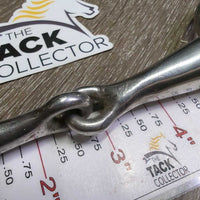 Med hollow Mouth Loose Ring Snaffle Bit *gc/fair, dirty, stains, residue, rubs, scratches, chewed
