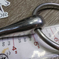 Med hollow Mouth Loose Ring Snaffle Bit *gc/fair, dirty, stains, residue, rubs, scratches, chewed
