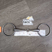 Med Hollow Mouth Loose Ring Snaffle Bit *gc, clean, scuffs, scratches, stains
