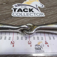 Med Hollow Mouth Loose Ring Snaffle Bit *gc, clean, scuffs, scratches, stains
