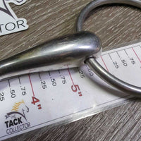 Med Hollow Mouth Loose Ring Snaffle Bit *gc, clean, scuffs, scratches, stains
