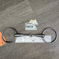 Med Hollow Mouth Loose Ring Snaffle Bit *gc, clean, scuffs, scratches, stains
