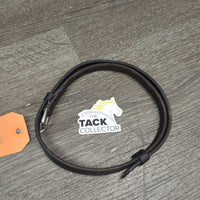 Thick Soft Leather Flash Strap Only, Roller Buckle, 2 keepers *vgc/gc, clean, mnr rubs & dry edges
