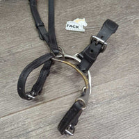 Soft Leather adjustable Lever Noseband *vgc, clean, mnr slices, chips, rubs & peeling edges
