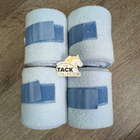 4 Fleece Polos *gc, older?, clean, v.pilly, dingy/mnr stains, mnr hair
