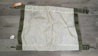 Soft Hvy Mesh Closed Stall Guard *gc, v.rusty snaps, rubs, puckers, stains, clean?, older?

