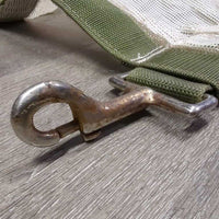 Soft Hvy Mesh Closed Stall Guard *gc, v.rusty snaps, rubs, puckers, stains, clean?, older?

