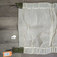 Soft Hvy Mesh Closed Stall Guard *gc, v.rusty snaps, rubs, puckers, stains, clean?, older?
