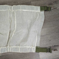 Soft Hvy Mesh Closed Stall Guard *gc, v.rusty snaps, rubs, puckers, stains, clean?, older?
